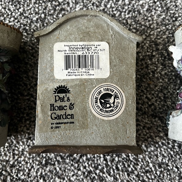 1997 Pat’s Home and Garden Clock and Candle Holders - Picture 7 of 9